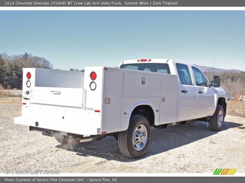 Summit White / Dark Titanium 2014 Chevrolet Silverado 2500HD WT Crew Cab 4x4 Utility Truck