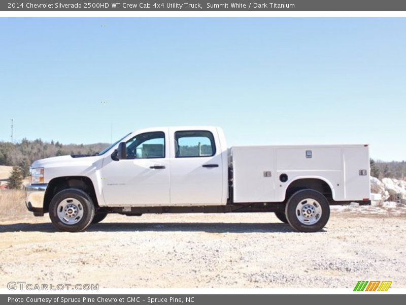  2014 Silverado 2500HD WT Crew Cab 4x4 Utility Truck Summit White