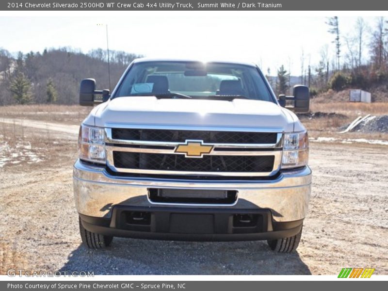 Summit White / Dark Titanium 2014 Chevrolet Silverado 2500HD WT Crew Cab 4x4 Utility Truck