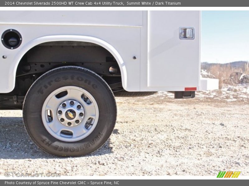 Summit White / Dark Titanium 2014 Chevrolet Silverado 2500HD WT Crew Cab 4x4 Utility Truck