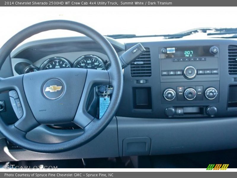 Summit White / Dark Titanium 2014 Chevrolet Silverado 2500HD WT Crew Cab 4x4 Utility Truck