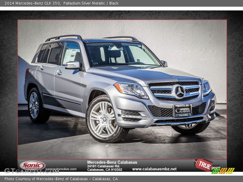 Palladium Silver Metallic / Black 2014 Mercedes-Benz GLK 350