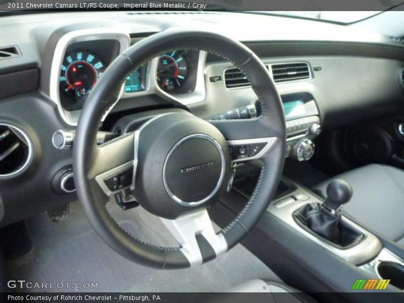 Imperial Blue Metallic / Gray 2011 Chevrolet Camaro LT/RS Coupe