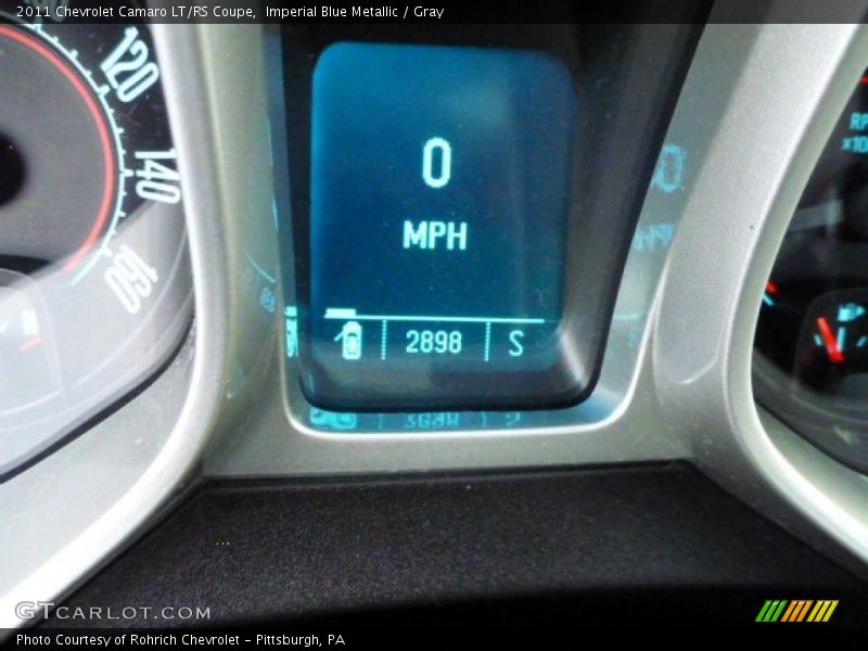 Imperial Blue Metallic / Gray 2011 Chevrolet Camaro LT/RS Coupe