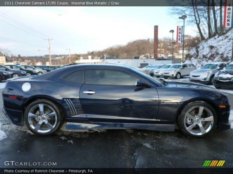 Imperial Blue Metallic / Gray 2011 Chevrolet Camaro LT/RS Coupe