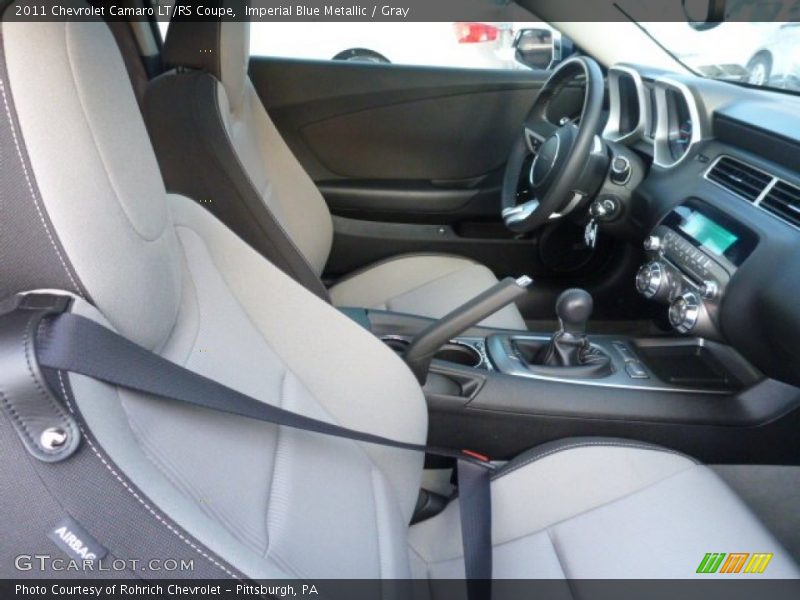 Imperial Blue Metallic / Gray 2011 Chevrolet Camaro LT/RS Coupe