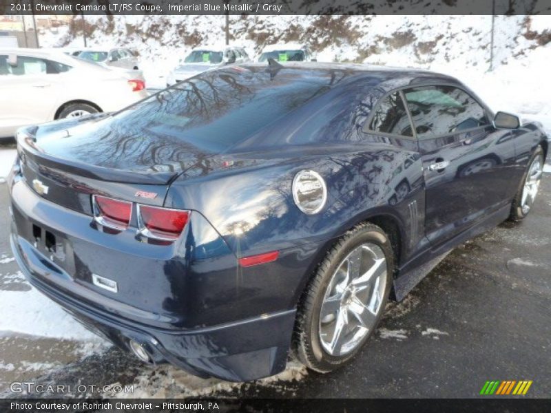 Imperial Blue Metallic / Gray 2011 Chevrolet Camaro LT/RS Coupe
