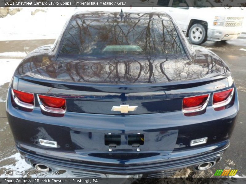Imperial Blue Metallic / Gray 2011 Chevrolet Camaro LT/RS Coupe