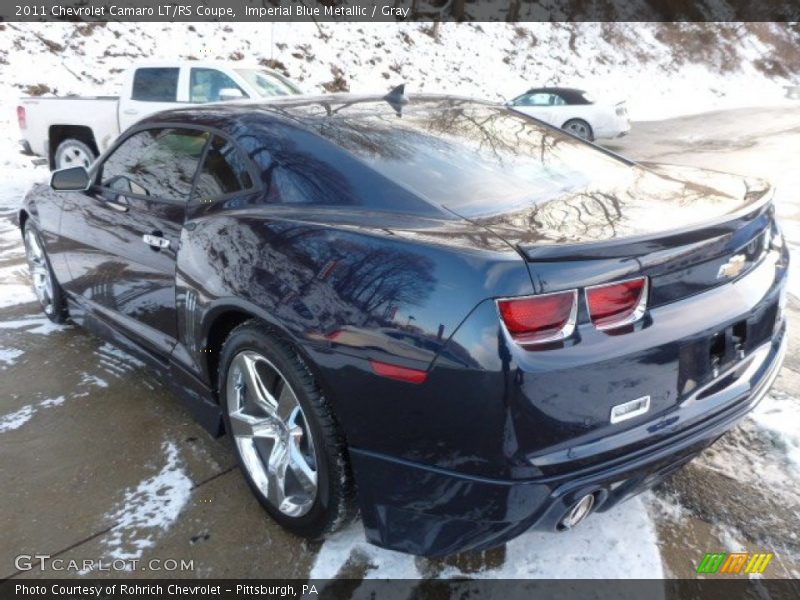 Imperial Blue Metallic / Gray 2011 Chevrolet Camaro LT/RS Coupe
