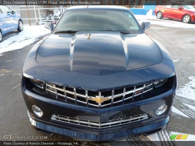 Imperial Blue Metallic / Gray 2011 Chevrolet Camaro LT/RS Coupe