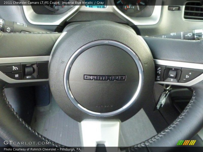 Imperial Blue Metallic / Gray 2011 Chevrolet Camaro LT/RS Coupe