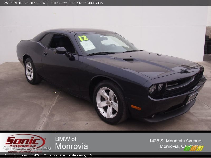 Blackberry Pearl / Dark Slate Gray 2012 Dodge Challenger R/T