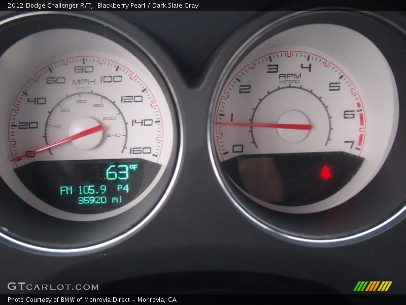 Blackberry Pearl / Dark Slate Gray 2012 Dodge Challenger R/T