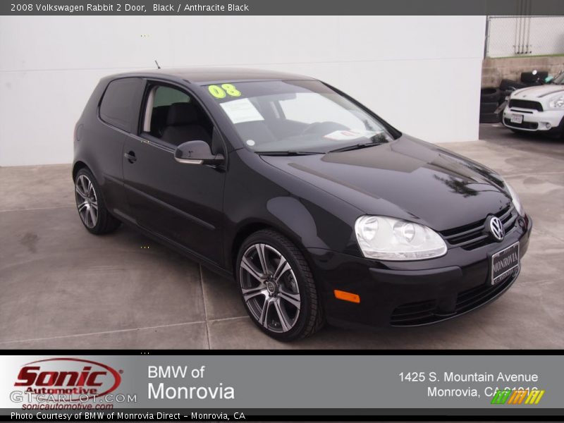 Black / Anthracite Black 2008 Volkswagen Rabbit 2 Door