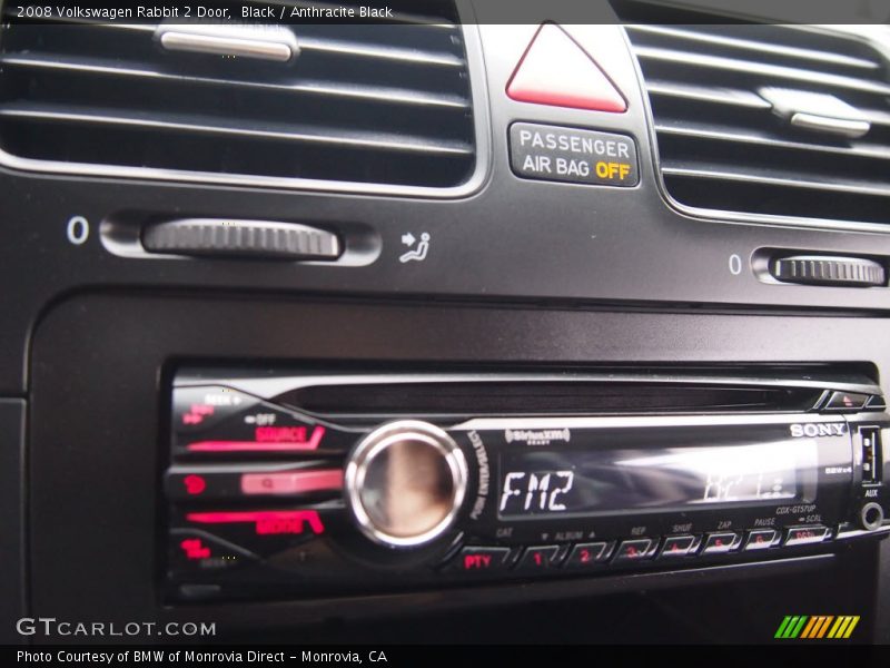 Black / Anthracite Black 2008 Volkswagen Rabbit 2 Door