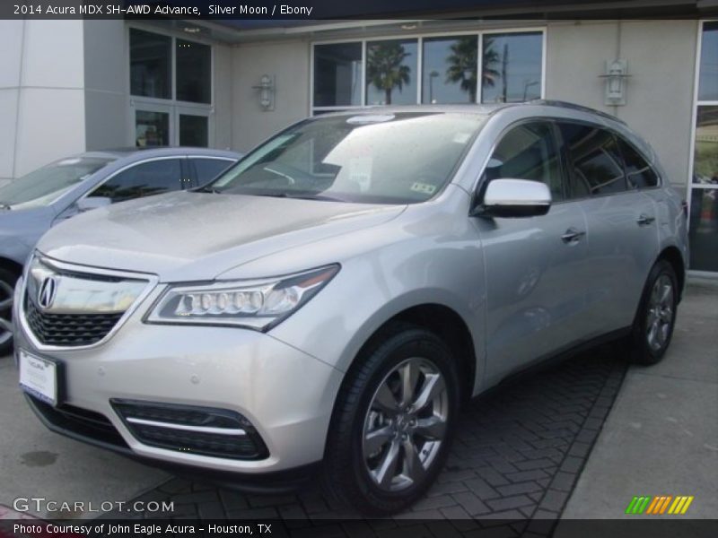 Silver Moon / Ebony 2014 Acura MDX SH-AWD Advance