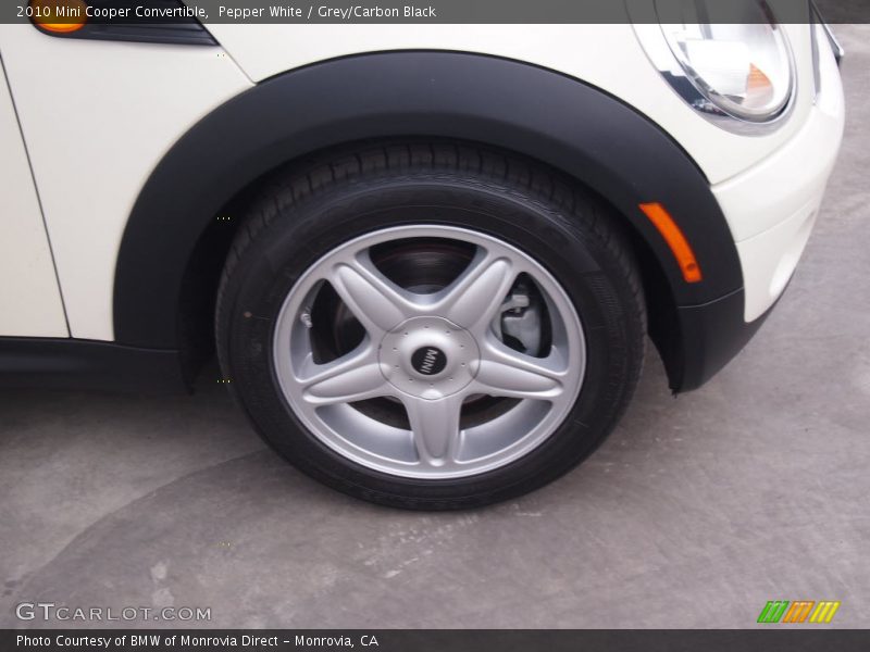 Pepper White / Grey/Carbon Black 2010 Mini Cooper Convertible