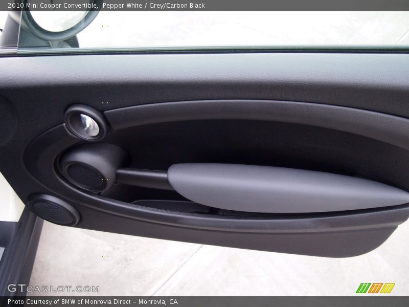 Pepper White / Grey/Carbon Black 2010 Mini Cooper Convertible