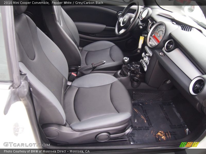 Pepper White / Grey/Carbon Black 2010 Mini Cooper Convertible
