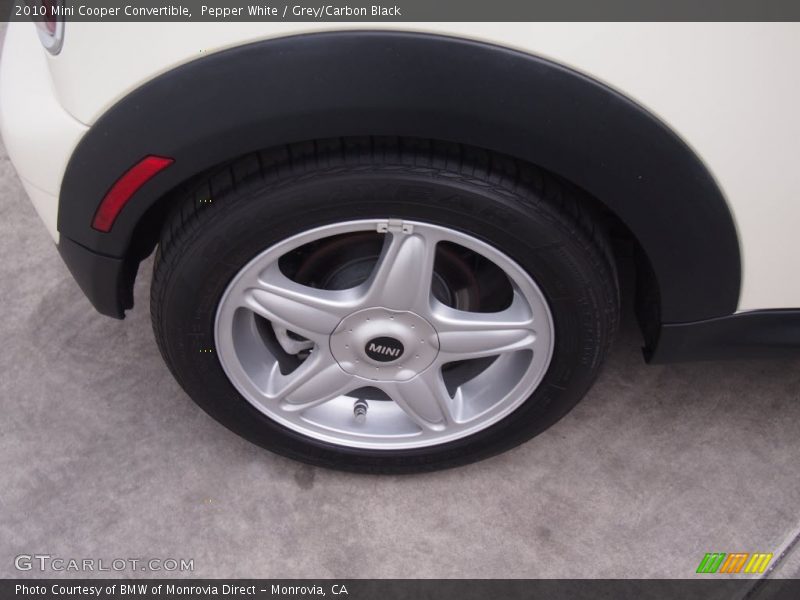 Pepper White / Grey/Carbon Black 2010 Mini Cooper Convertible