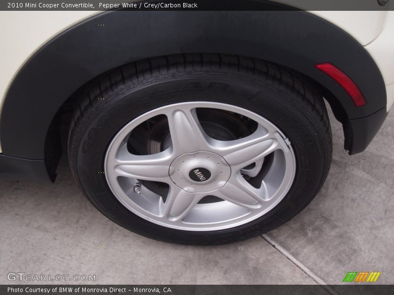 Pepper White / Grey/Carbon Black 2010 Mini Cooper Convertible