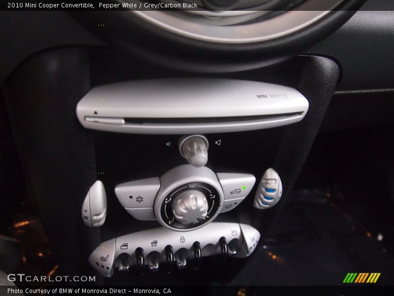 Pepper White / Grey/Carbon Black 2010 Mini Cooper Convertible