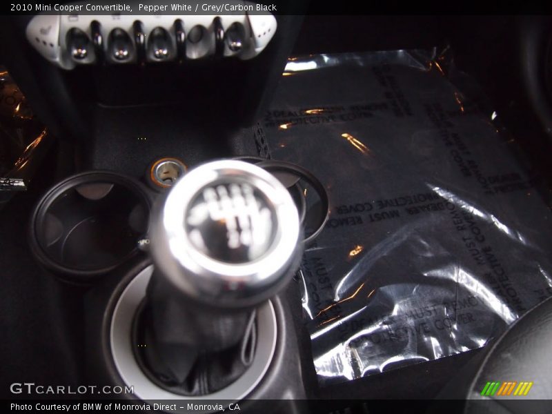 Pepper White / Grey/Carbon Black 2010 Mini Cooper Convertible
