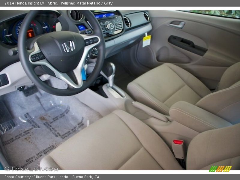  2014 Insight LX Hybrid Gray Interior