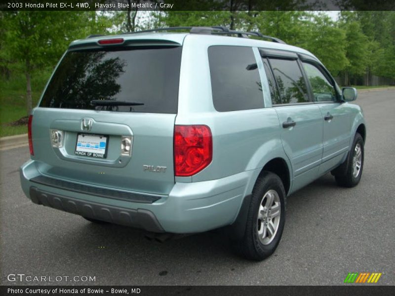 Havasu Blue Metallic / Gray 2003 Honda Pilot EX-L 4WD