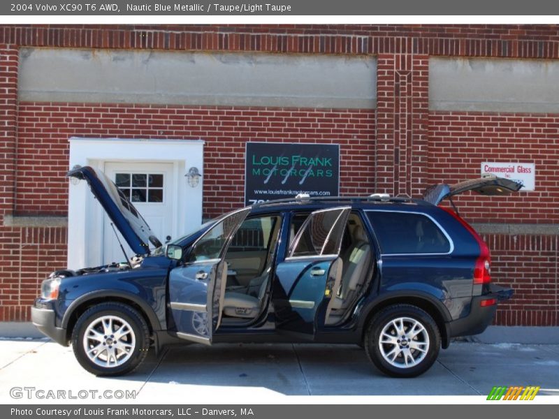 Nautic Blue Metallic / Taupe/Light Taupe 2004 Volvo XC90 T6 AWD