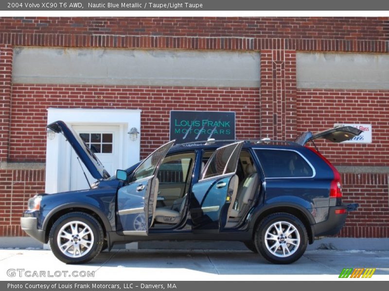 Nautic Blue Metallic / Taupe/Light Taupe 2004 Volvo XC90 T6 AWD