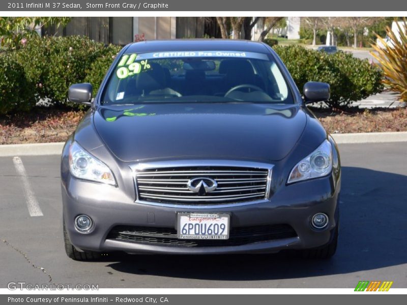 Storm Front Gray / Graphite 2011 Infiniti M 37 Sedan