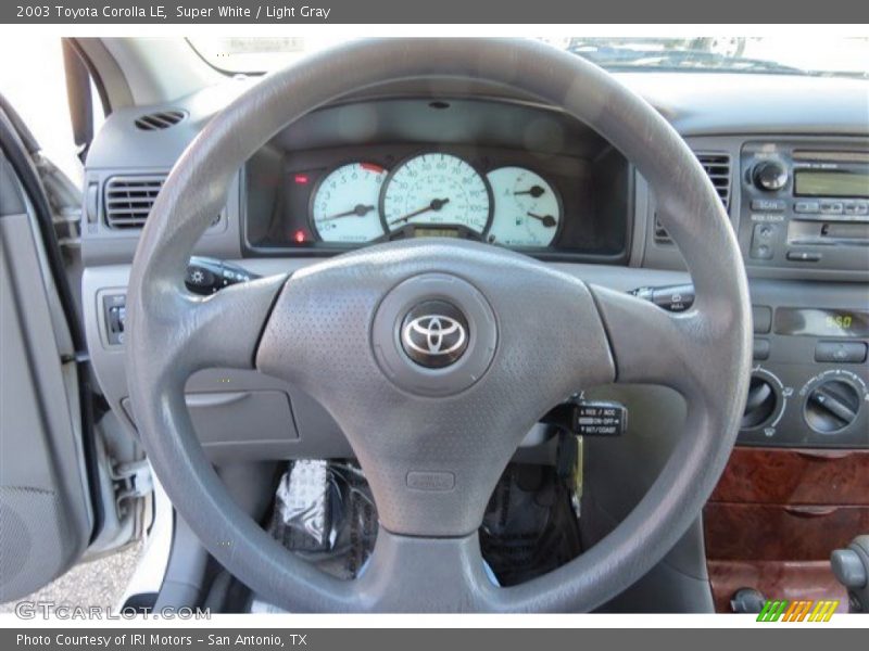 Super White / Light Gray 2003 Toyota Corolla LE