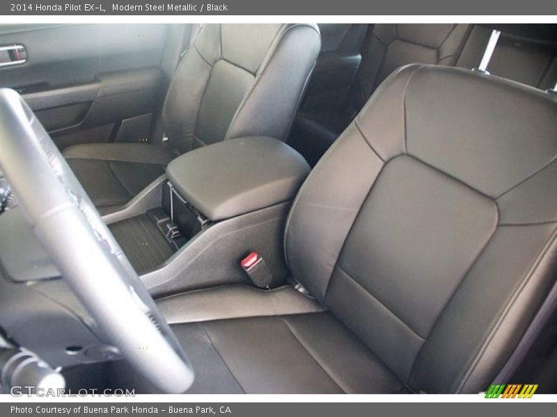 Modern Steel Metallic / Black 2014 Honda Pilot EX-L