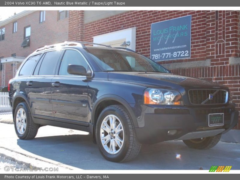 Nautic Blue Metallic / Taupe/Light Taupe 2004 Volvo XC90 T6 AWD