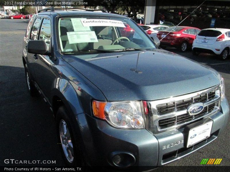 Steel Blue Metallic / Stone 2012 Ford Escape XLS