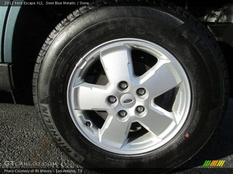 Steel Blue Metallic / Stone 2012 Ford Escape XLS