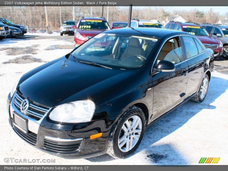 Black / Pure Beige 2007 Volkswagen Jetta Wolfsburg Edition Sedan