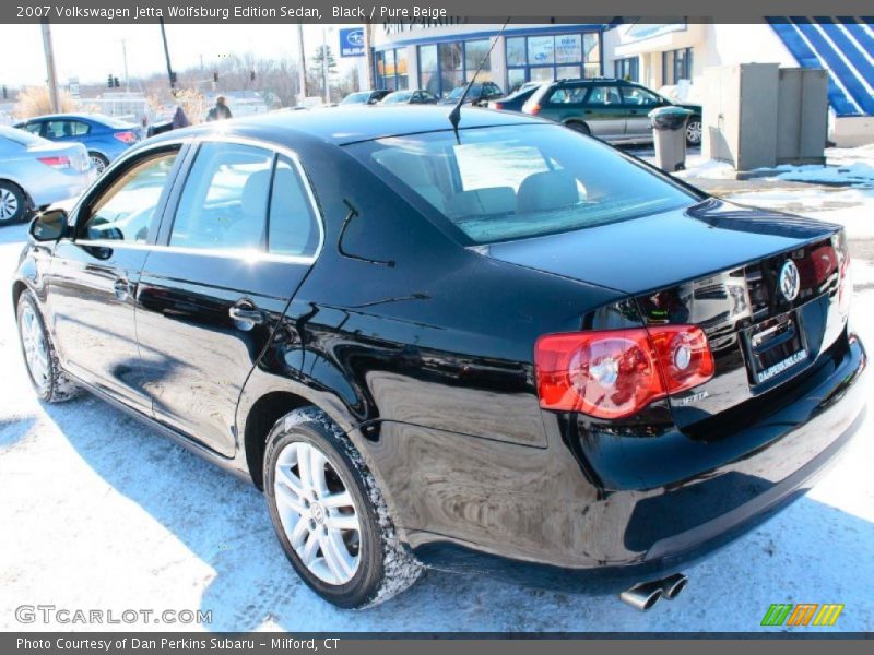 Black / Pure Beige 2007 Volkswagen Jetta Wolfsburg Edition Sedan