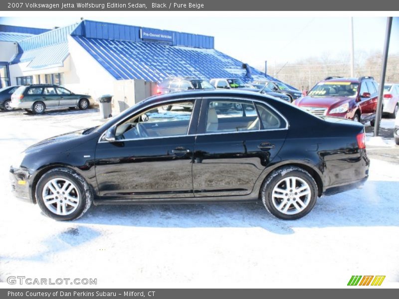 Black / Pure Beige 2007 Volkswagen Jetta Wolfsburg Edition Sedan