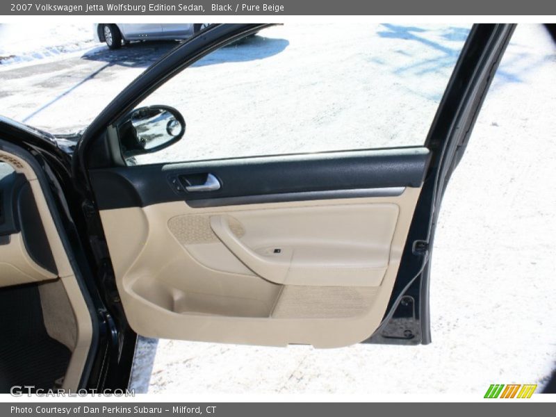 Black / Pure Beige 2007 Volkswagen Jetta Wolfsburg Edition Sedan