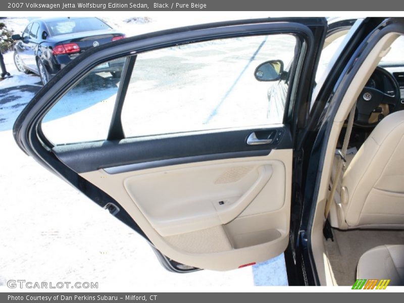 Black / Pure Beige 2007 Volkswagen Jetta Wolfsburg Edition Sedan