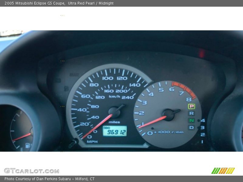 Ultra Red Pearl / Midnight 2005 Mitsubishi Eclipse GS Coupe