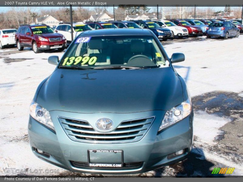 Aloe Green Metallic / Bisque 2007 Toyota Camry XLE V6