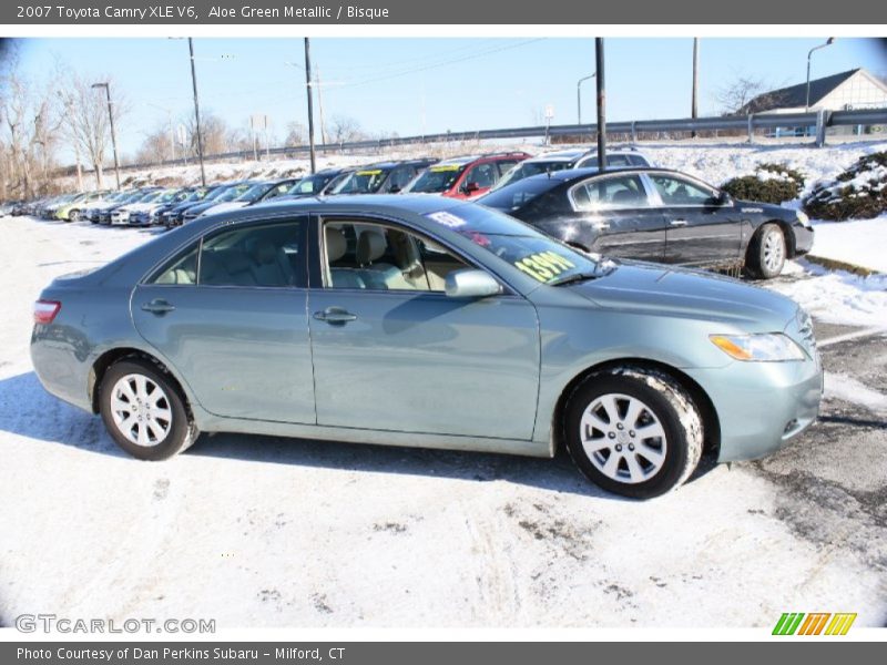 Aloe Green Metallic / Bisque 2007 Toyota Camry XLE V6
