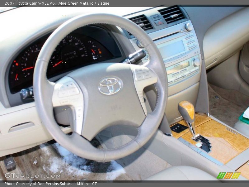 Aloe Green Metallic / Bisque 2007 Toyota Camry XLE V6