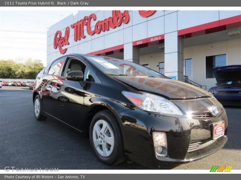 Black / Dark Gray 2011 Toyota Prius Hybrid III