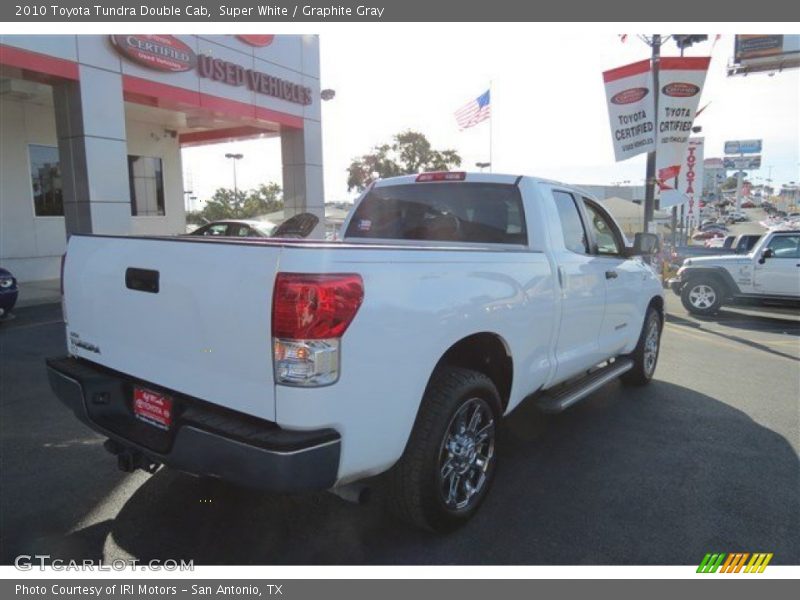 Super White / Graphite Gray 2010 Toyota Tundra Double Cab