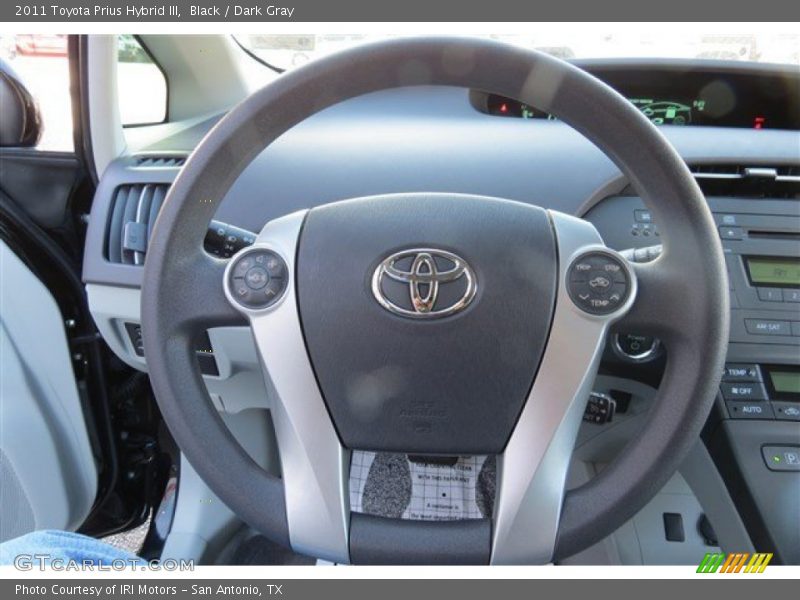 Black / Dark Gray 2011 Toyota Prius Hybrid III