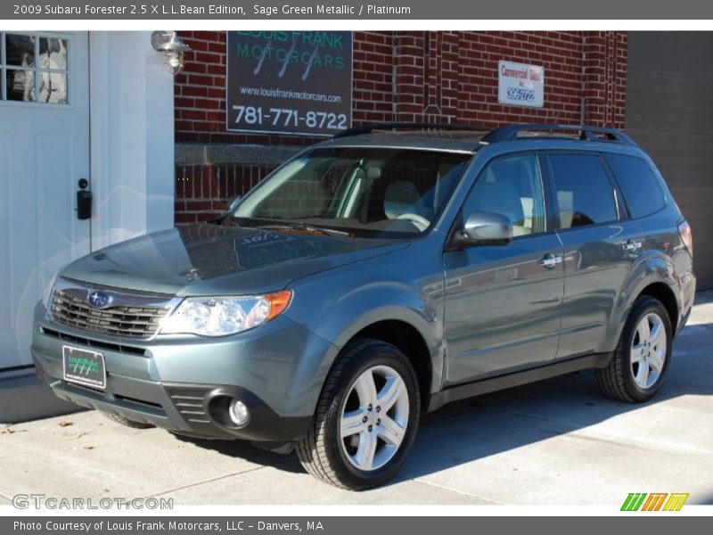 Sage Green Metallic / Platinum 2009 Subaru Forester 2.5 X L.L.Bean Edition